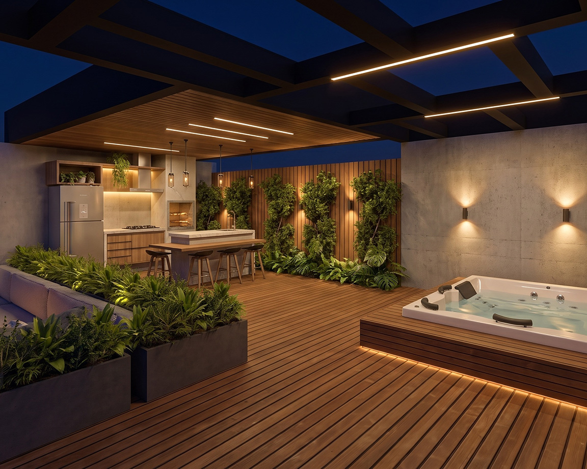 Arquiteta Regiane Duartes - Projeto Decoração Interiores Residência JN - Área de Lazer